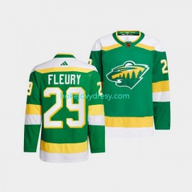 Pánské Hokejový Dres Minnesota Wild Marc-Andre Fleury 29 Adidas 2022-2023 Reverse Retro Zelená Authentic